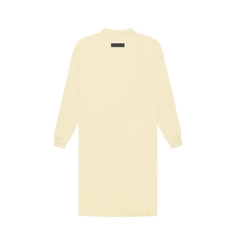 Fear of God Essentials Long-Sleeve Tee Dress 'Canary' - Picture 4 of 9
